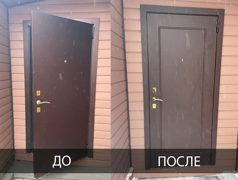 ремонт металлических дверей